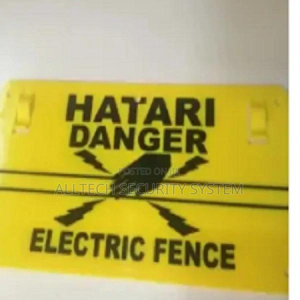 Electric Fence Warning Signs - main view