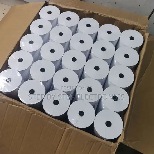Box of 80mm X 80mm X 13mm Receipt Paper Rolls Pos Paper 50pcs