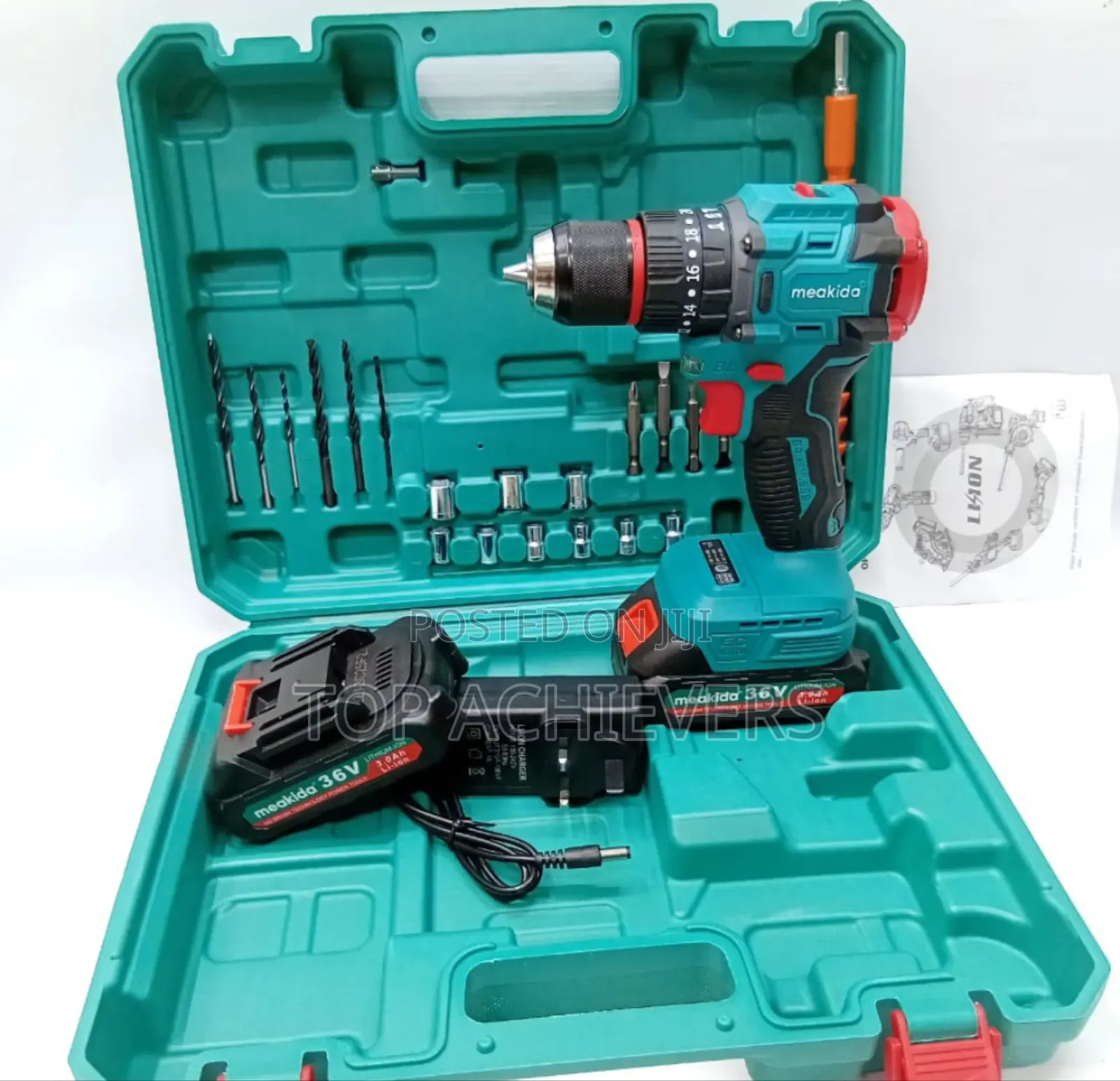 Powerful Brushless Cordless Drill 36v