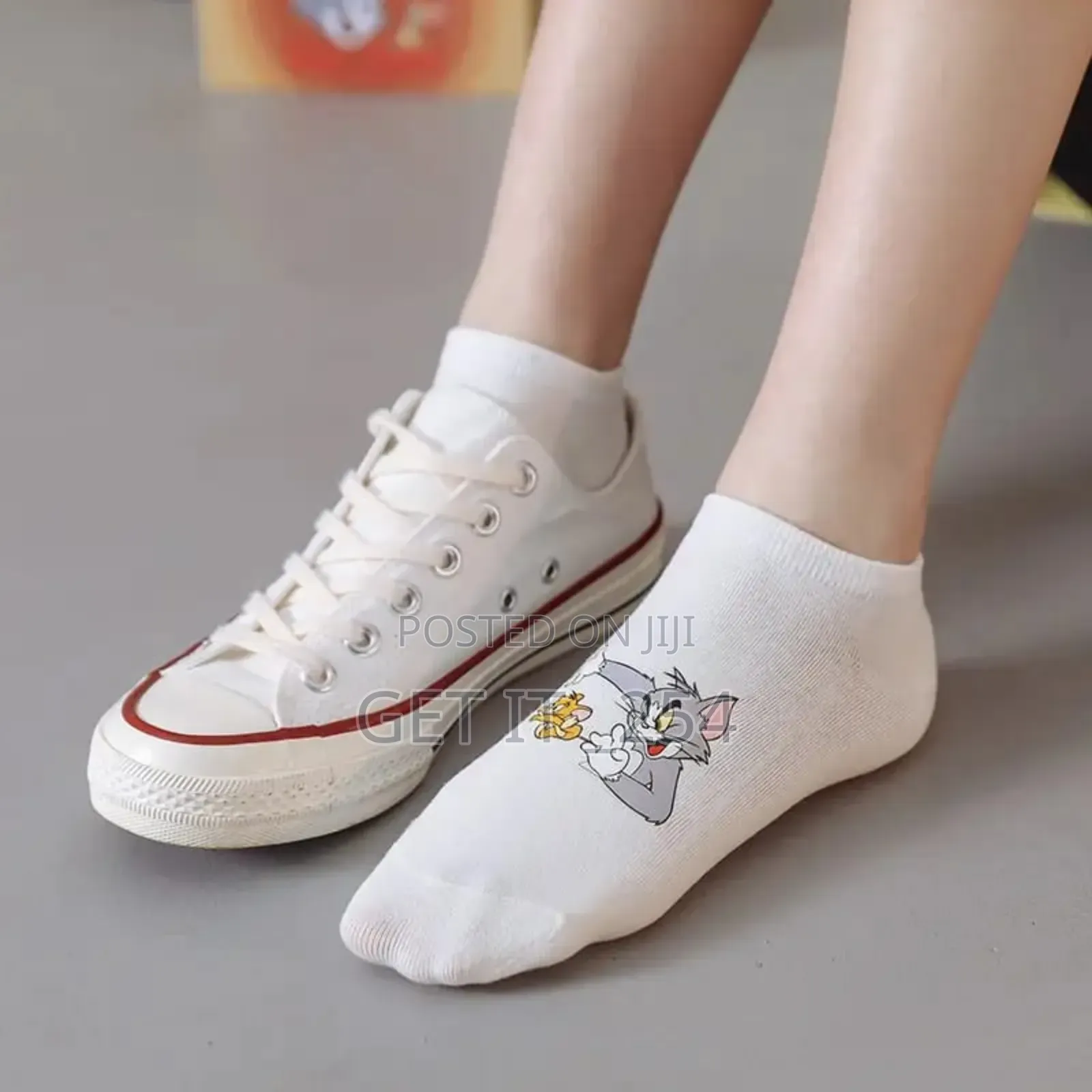 *5pairs Ankle Tom And Jerry Cotton Socks Pack