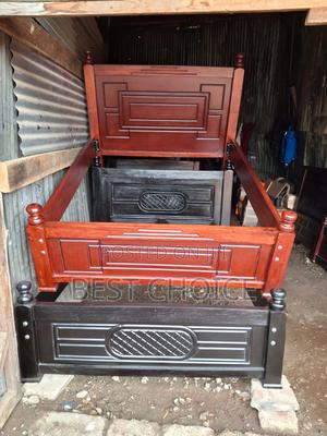 5*6 Pure Mahogany Wood Bed