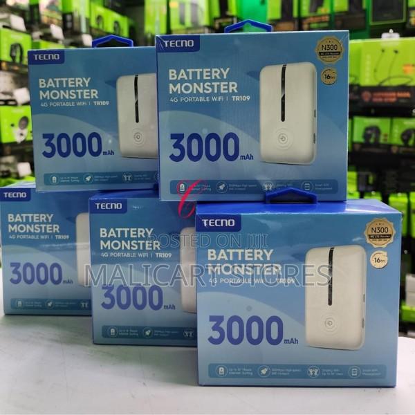 Tecno Tr109 Mifi 16 Users 300mbps 4g Portable High Speed Wi-Fi Hotspot