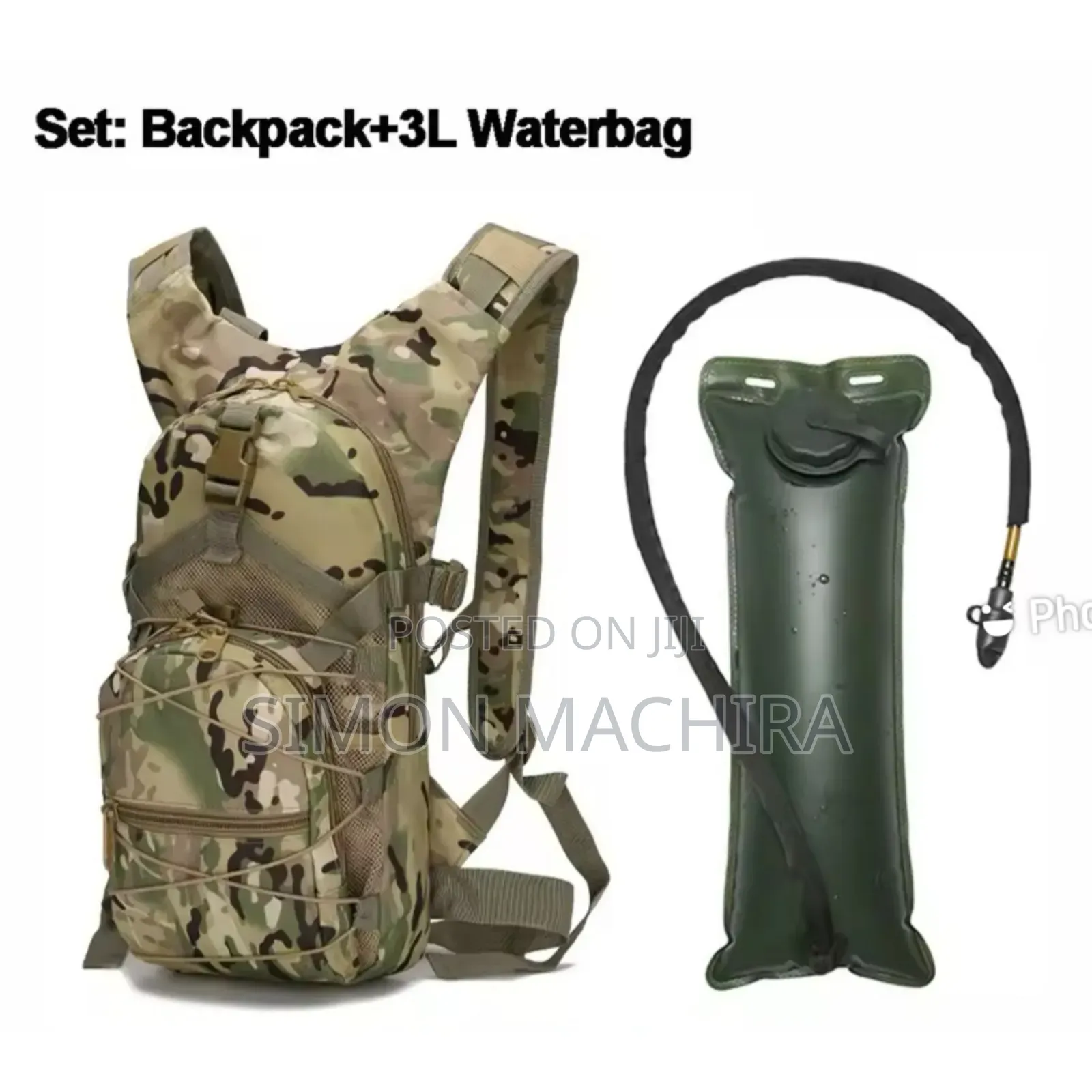 2 in 1 Hydration Backpack Plus 3litres Insulated Water Bag
