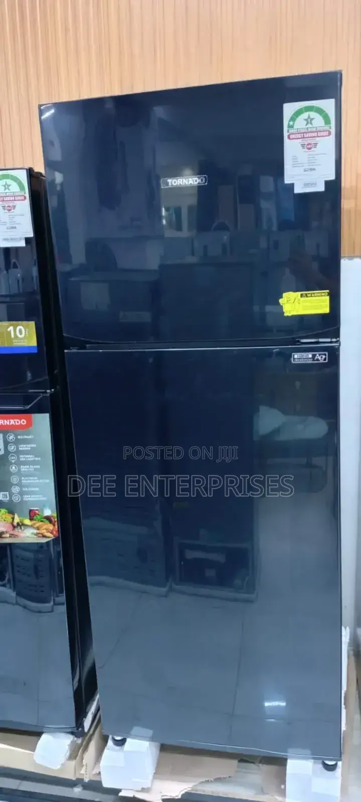 Tornado 396l Double Door Fridge
