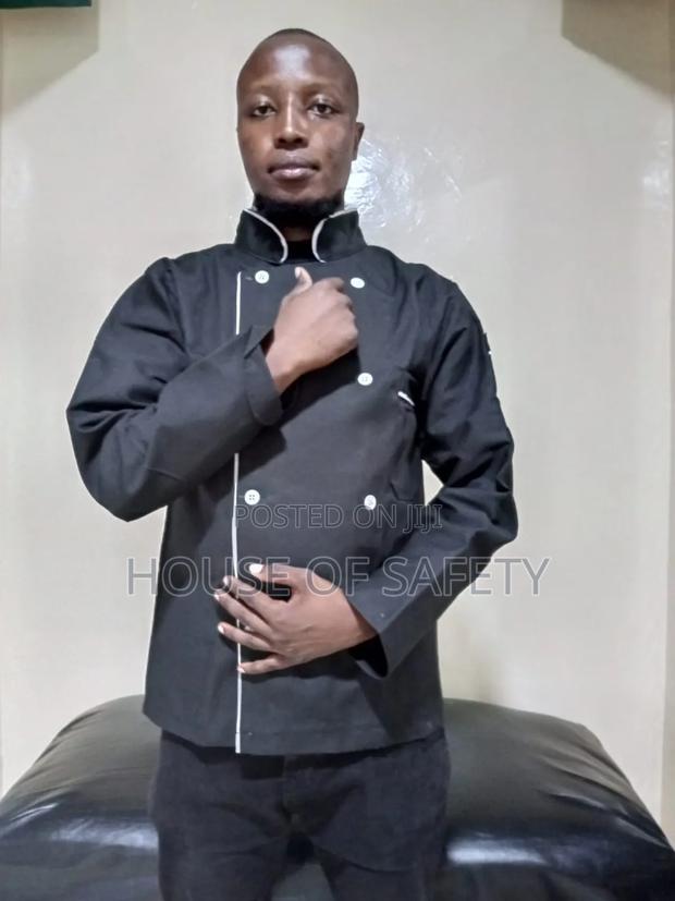 Black Pure Tetrex Chef Coat - thumbnail 2