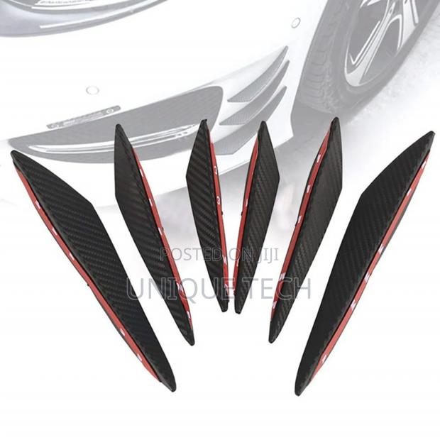 6pc Universal Car Front Bumper Lip Splitter Fins Kit Styling