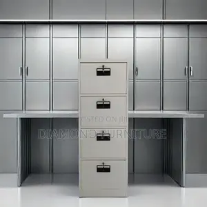 Office Cabinet; 4-Drawer, 4-Key Office Cabinet