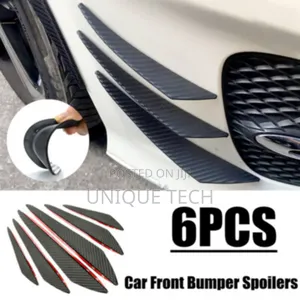 6pc Universal Bumper Lip Splitter Fins Set /Car Body Modification