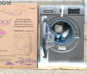 Roch RVM-08fl-L 8kg Front Load Automatic Washing Machines - Grey