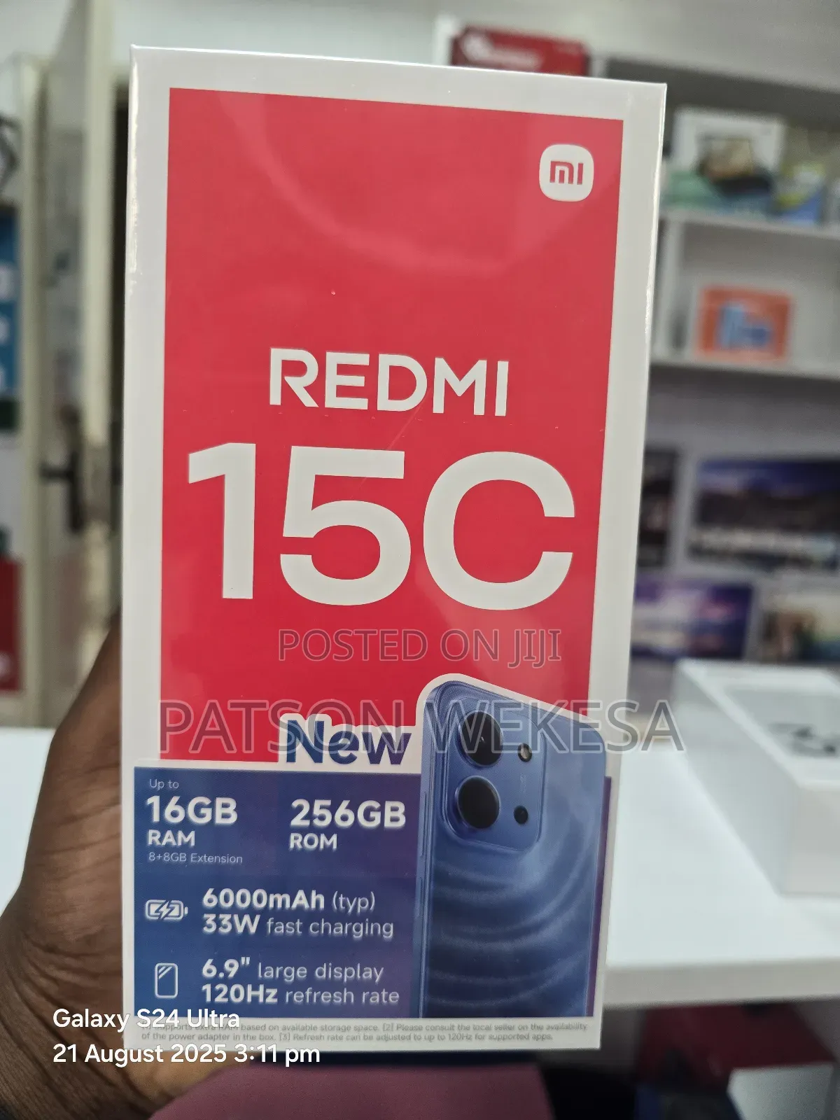 New Xiaomi Redmi 15C 4G 256 GB Black