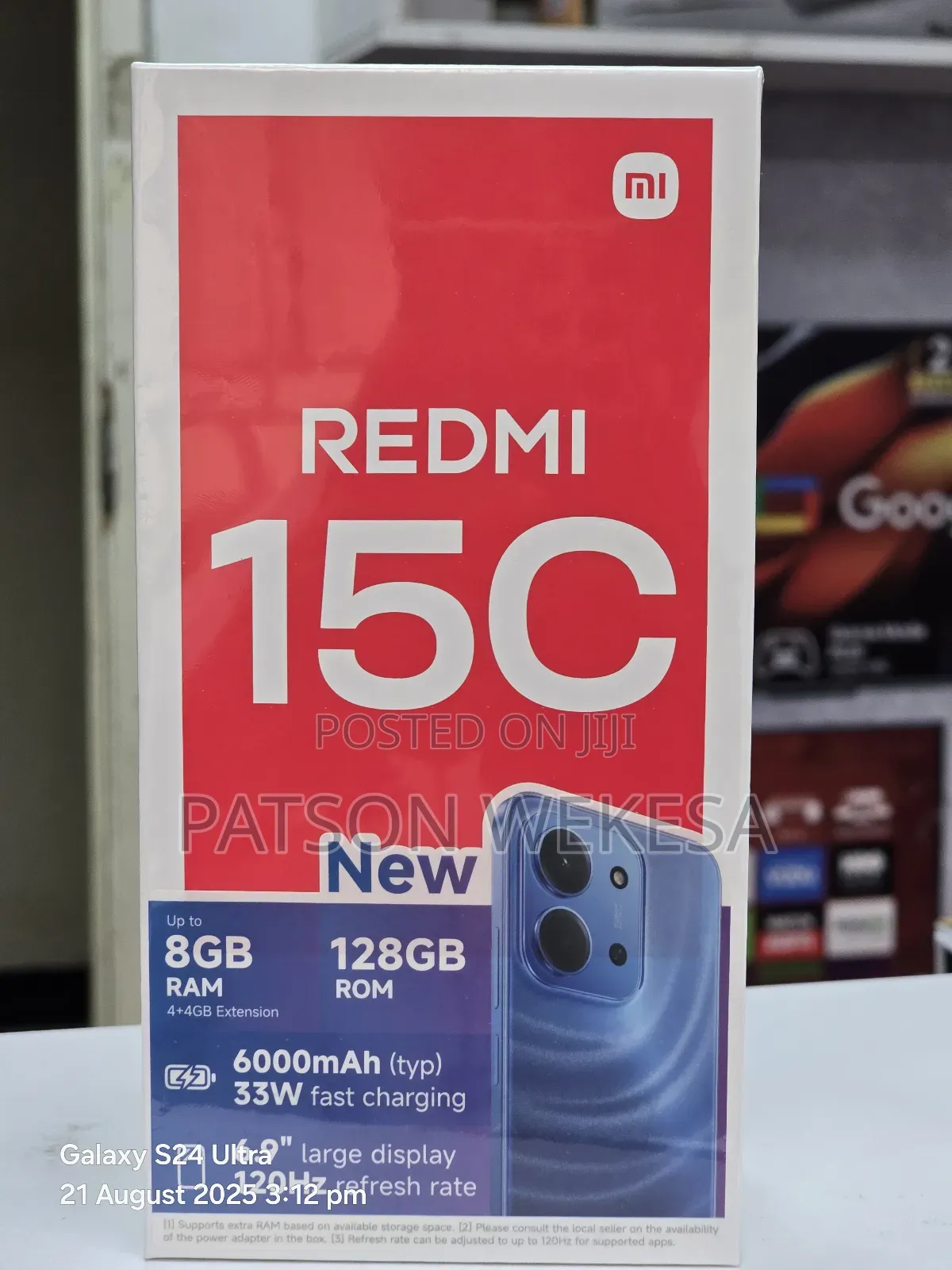New Xiaomi Redmi 15C 4G 128 GB Black
