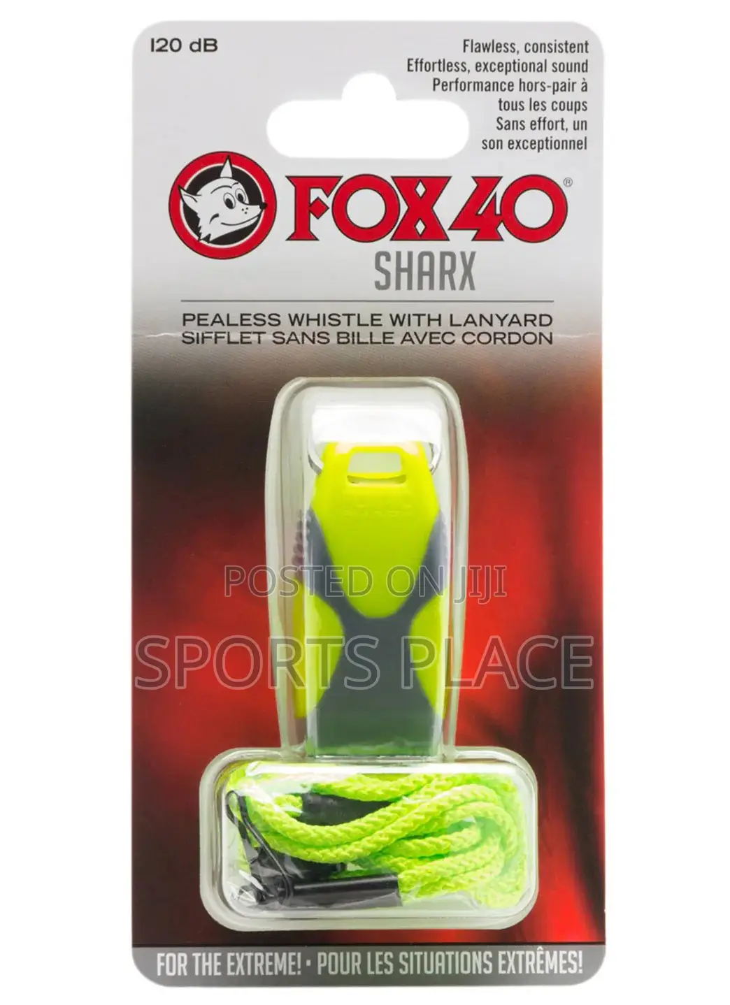 New Fox 40 Sharx Whistle With Lanyard