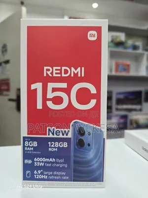 New Xiaomi Redmi 15C 4G 128 GB Black