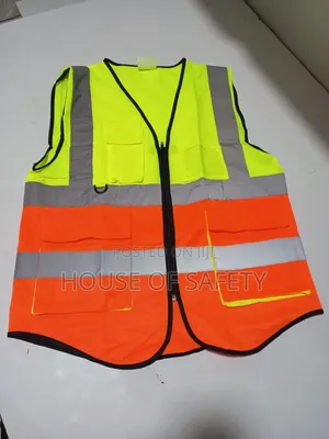 Multicoloured Orange and Green Vest