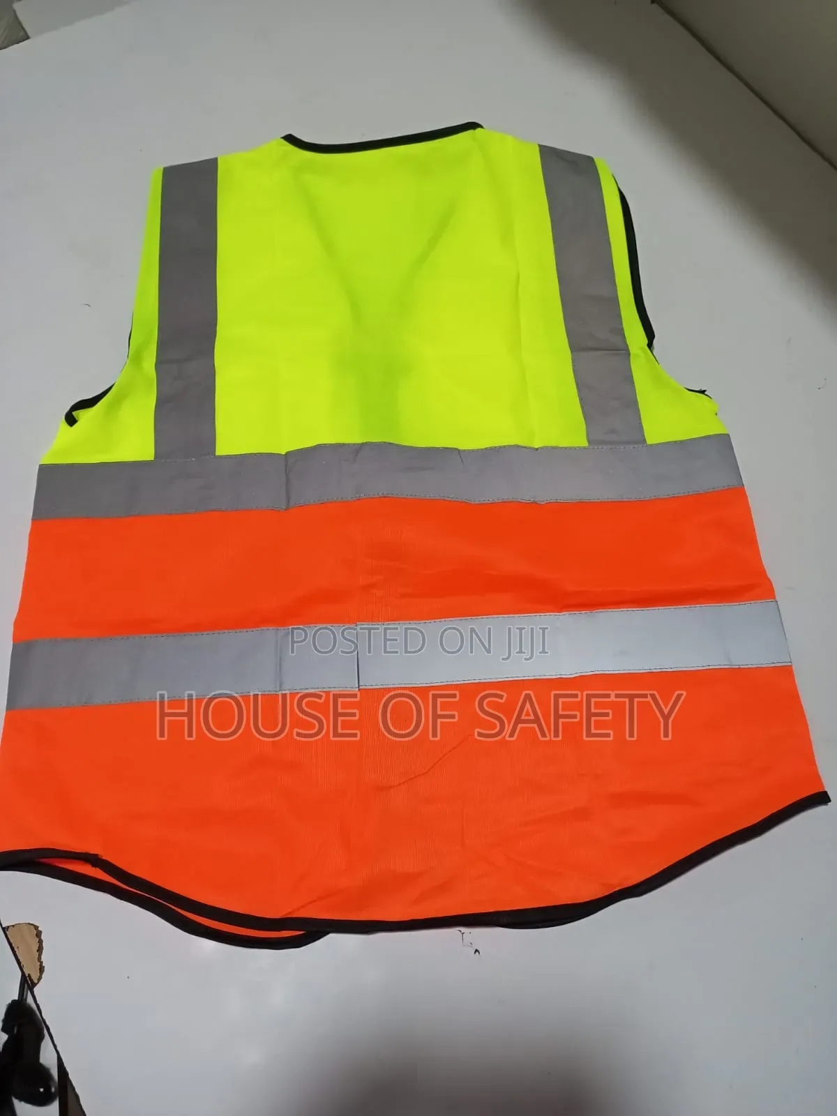 Multicoloured Orange and Green Vest