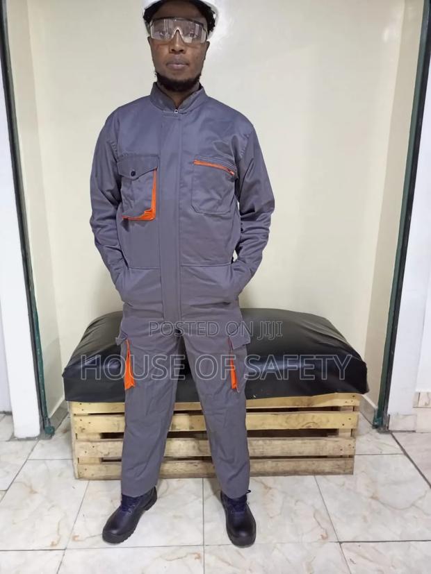 Grey Twill Coveralls - thumbnail 3