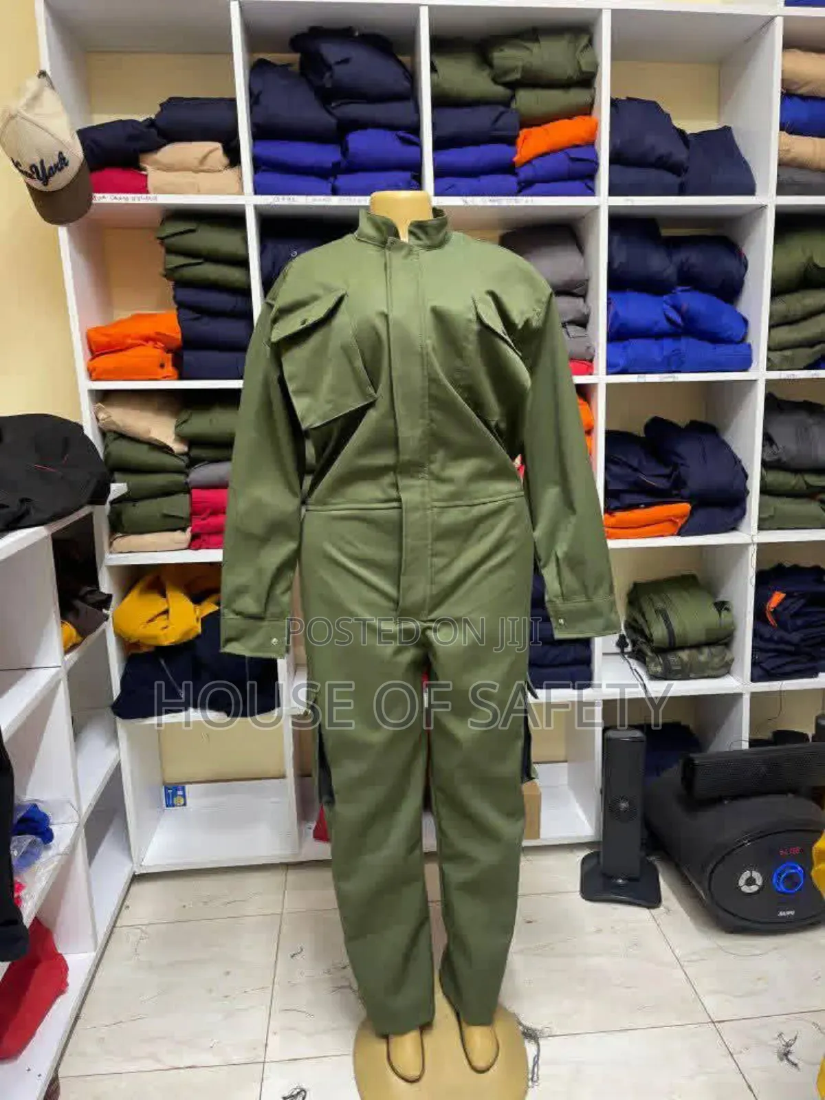 Ocean Blue Piped Coveralls