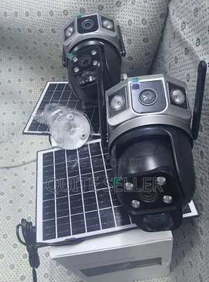 Affordable V380 Solar Powered Dual Lens PTZ CCTV Camera