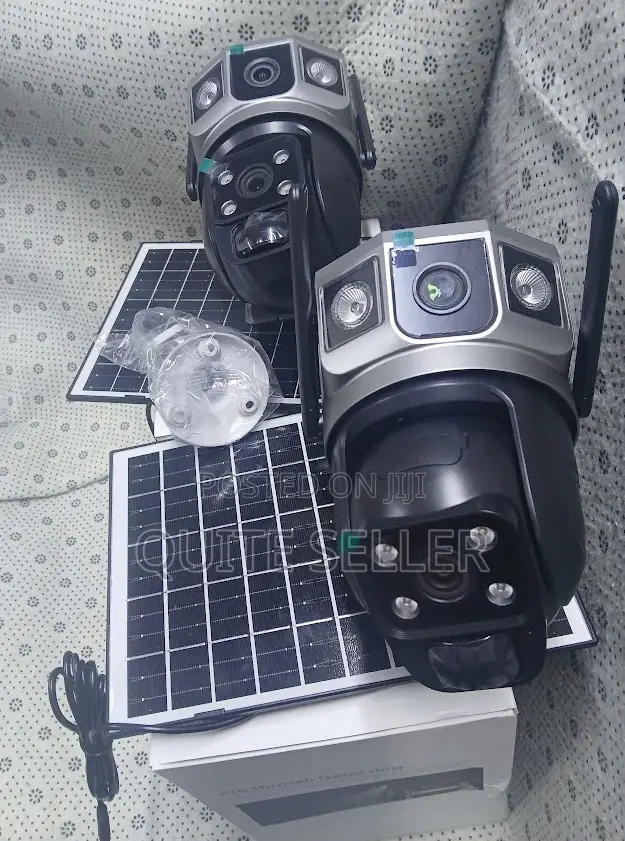 Affordable V380 Solar Powered Dual Lens PTZ CCTV Camera
