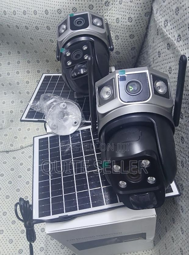 Affordable V380 Solar Powered Dual Lens PTZ CCTV Camera