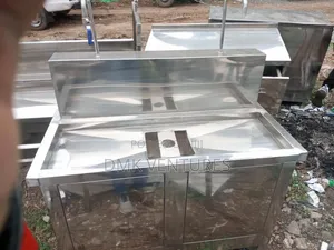 Shiny Stainless Steel Water Refiling Station