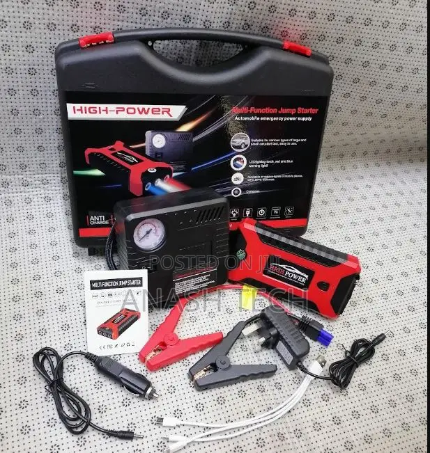 8000mah Power 2 in 1 Jump Starter With Air Compressor