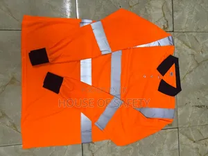 Black and Orange Work Polo