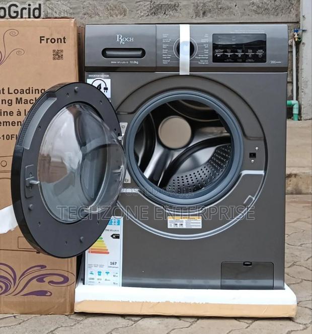 Roch Washing Machine 10kg (Rwm-10si-H) - Grey