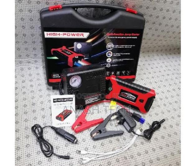 High Quality Jump Starter With Air Compressor, Black - main view