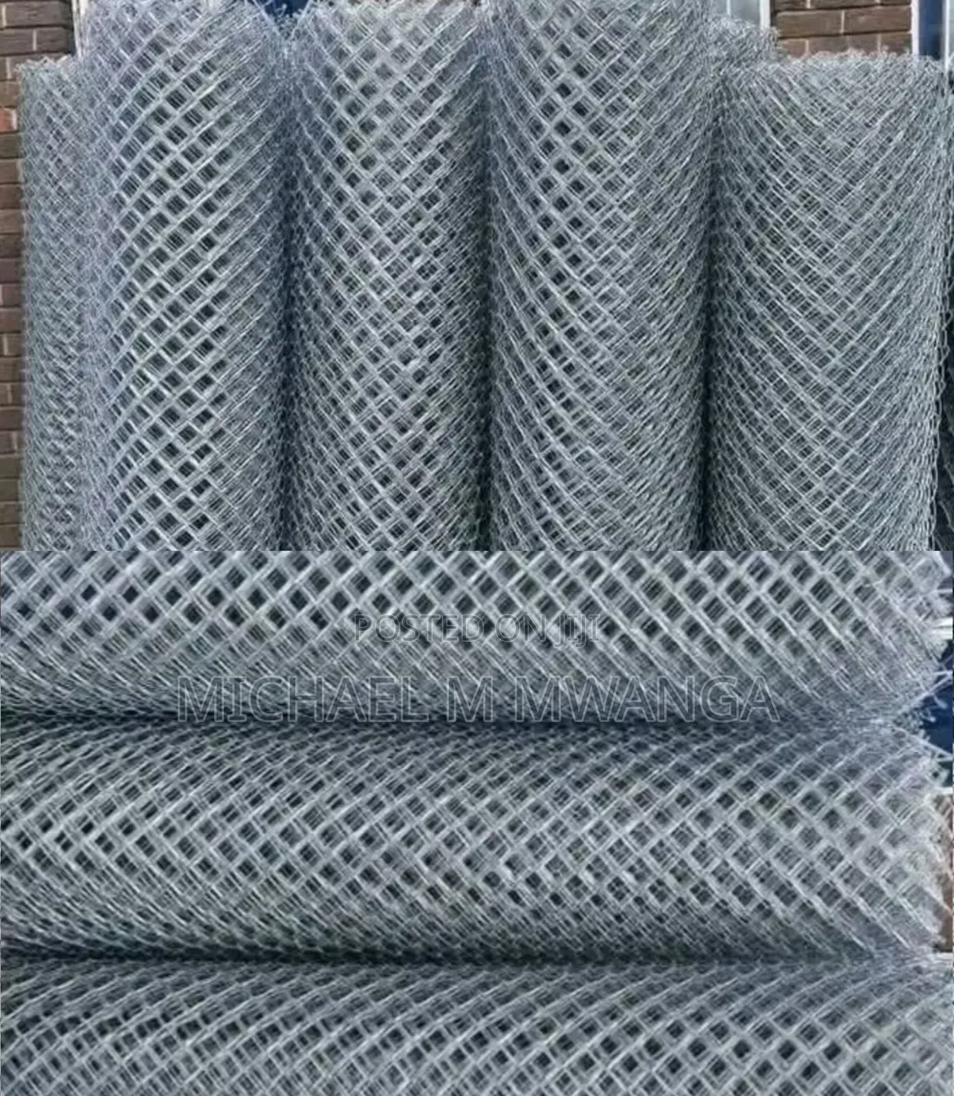 Steel Chain Link Wire, Gauge 12.5, 50x50mm, 4ft