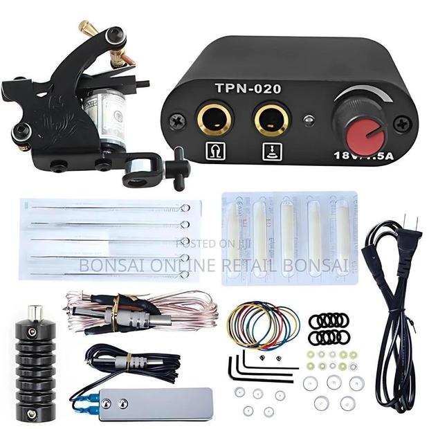 Professional Tattoo Machine Kit With Power Supply Needles Set