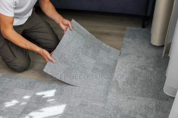 Stylish Blue Carpet Tiles – Add a Modern Touch to Your Space - main view