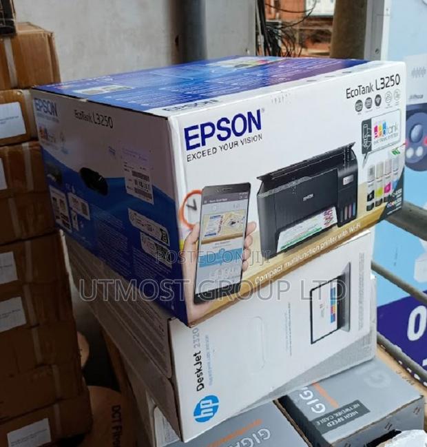 New Epson Ecotank L3250 Wireless Color Ink Tank Printer Print