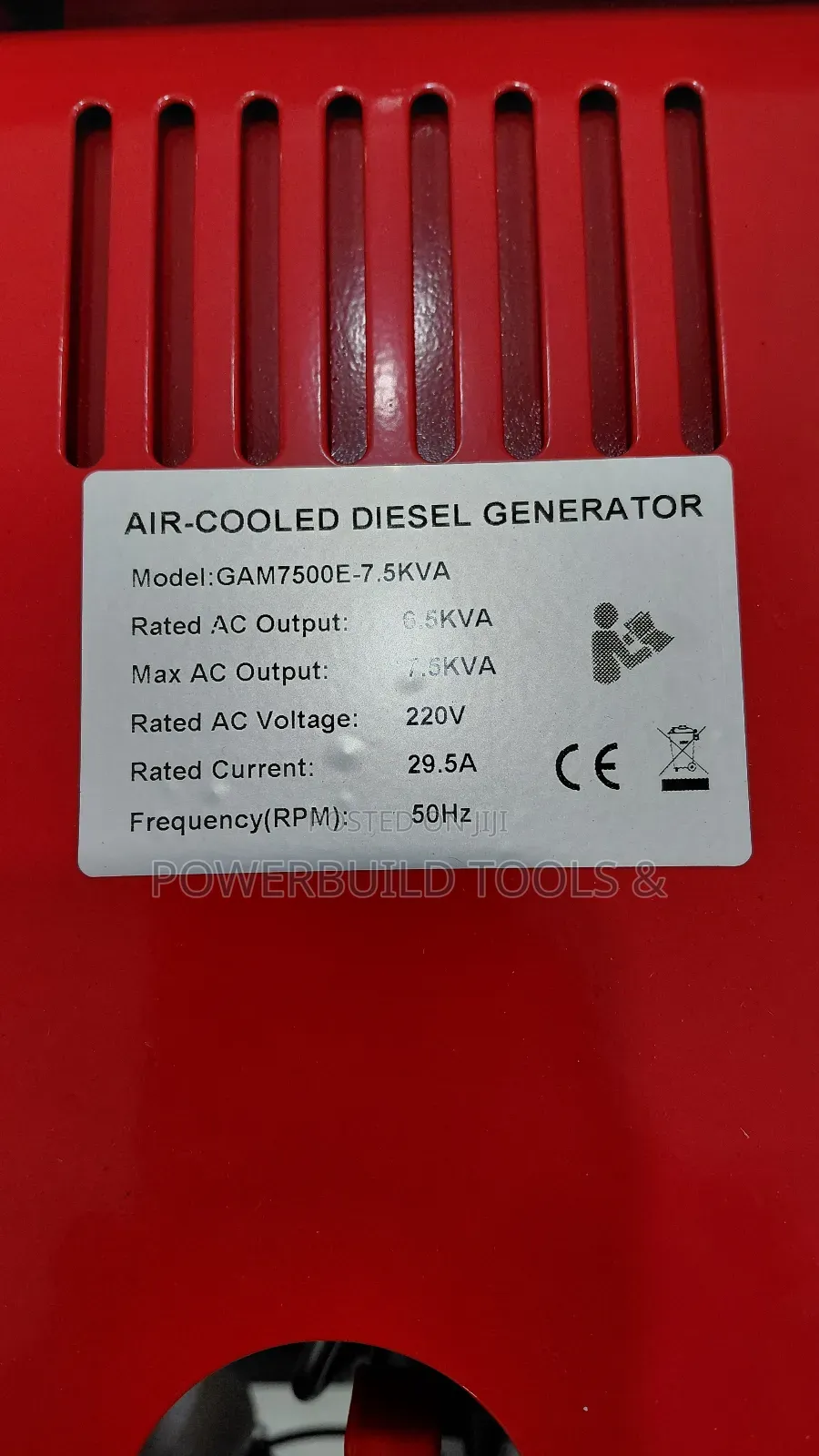 7.5kva Diesel Generator Open Set Gam7500e Keystart