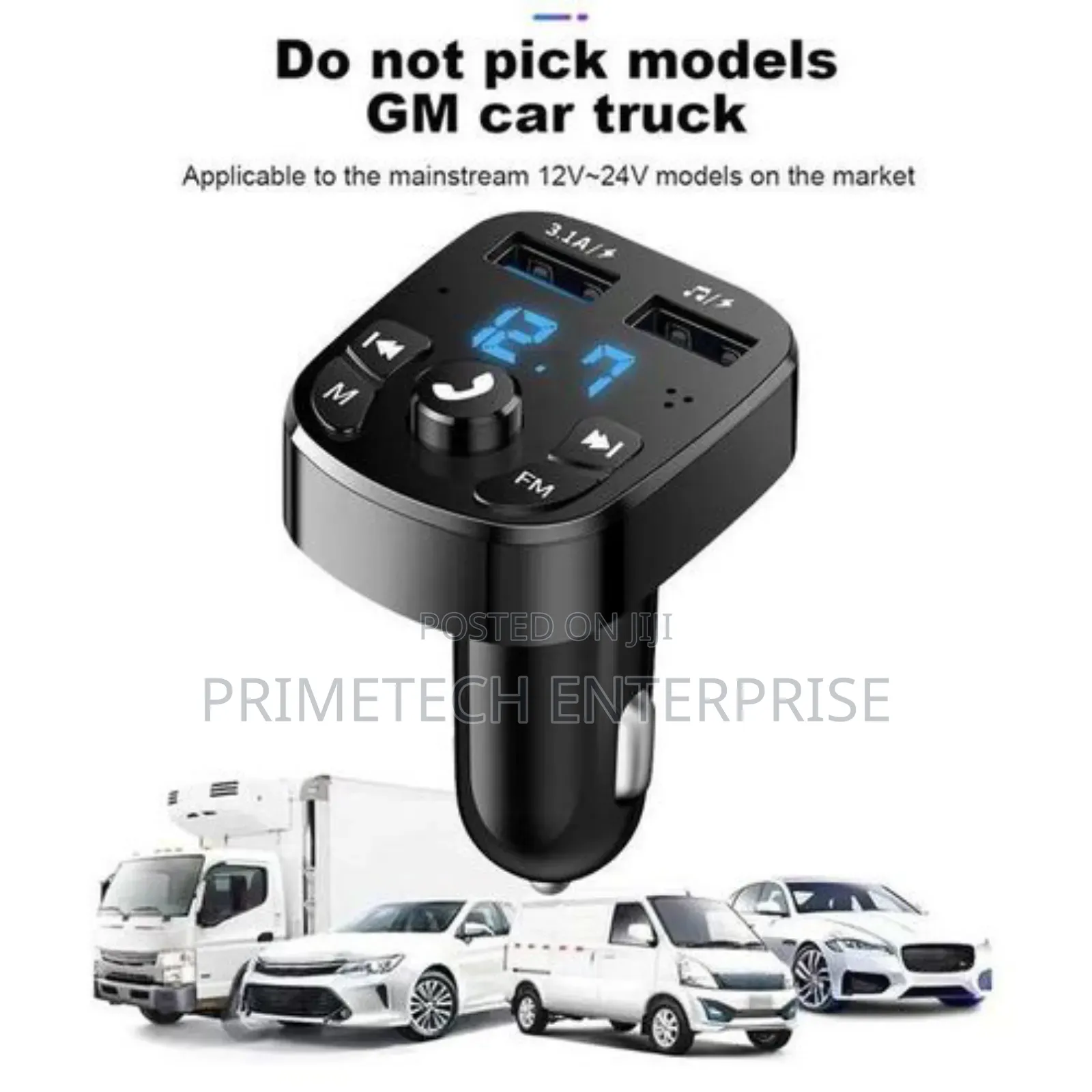 Car Charger With Pick Phone Button