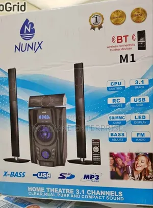 Nunix Nu-M1 12000w 3.1 Channel Mini Home Theatre With X-Bass 