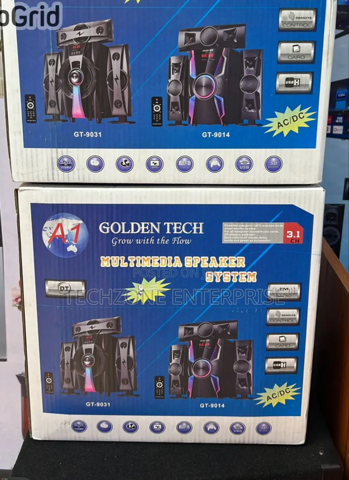 3.1ch Goldentech Multimedia Speaker Woofer With Superbass 