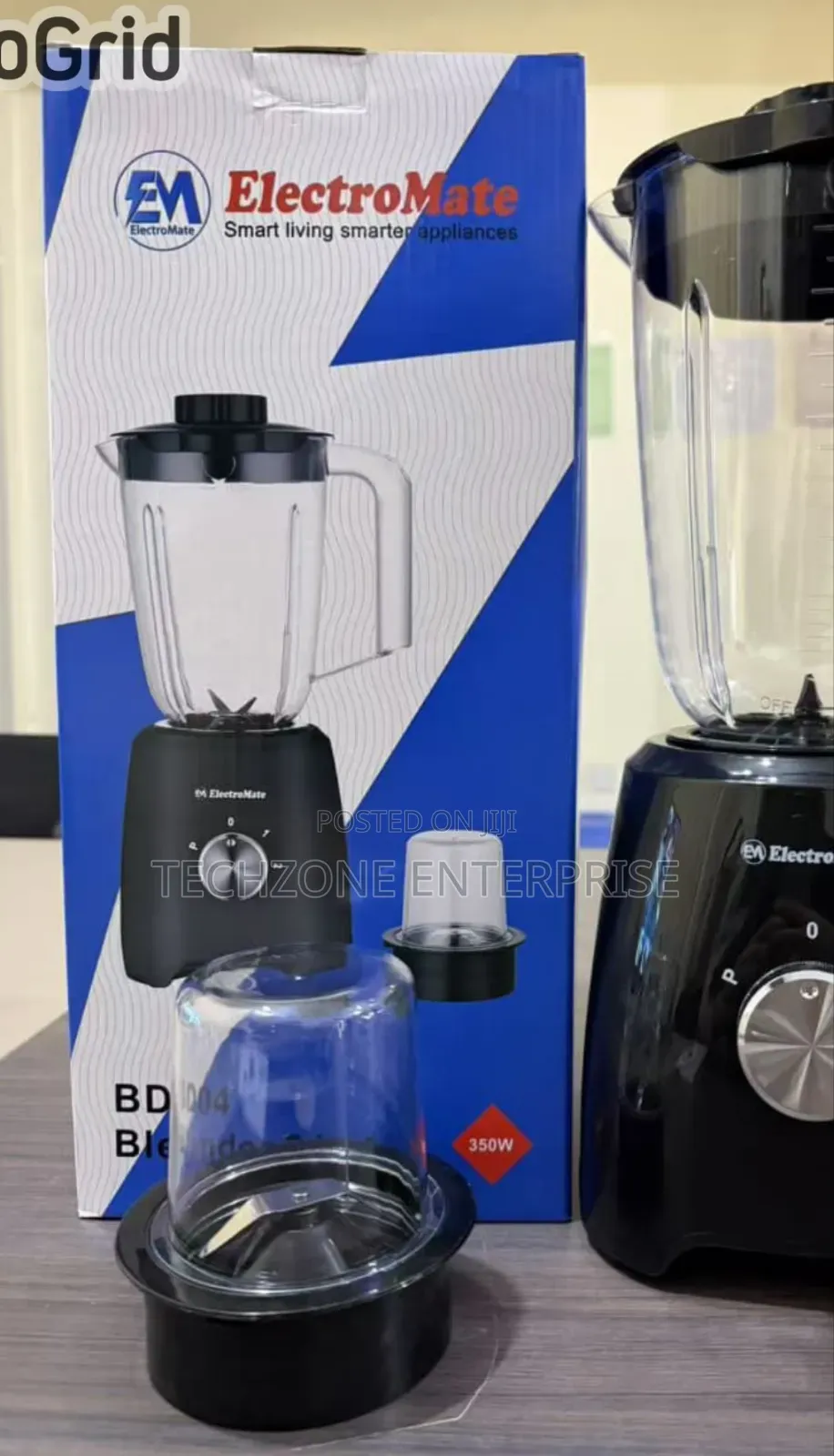 Electromate 2-in-1 Blender – High-Power Blender With Grinder, 