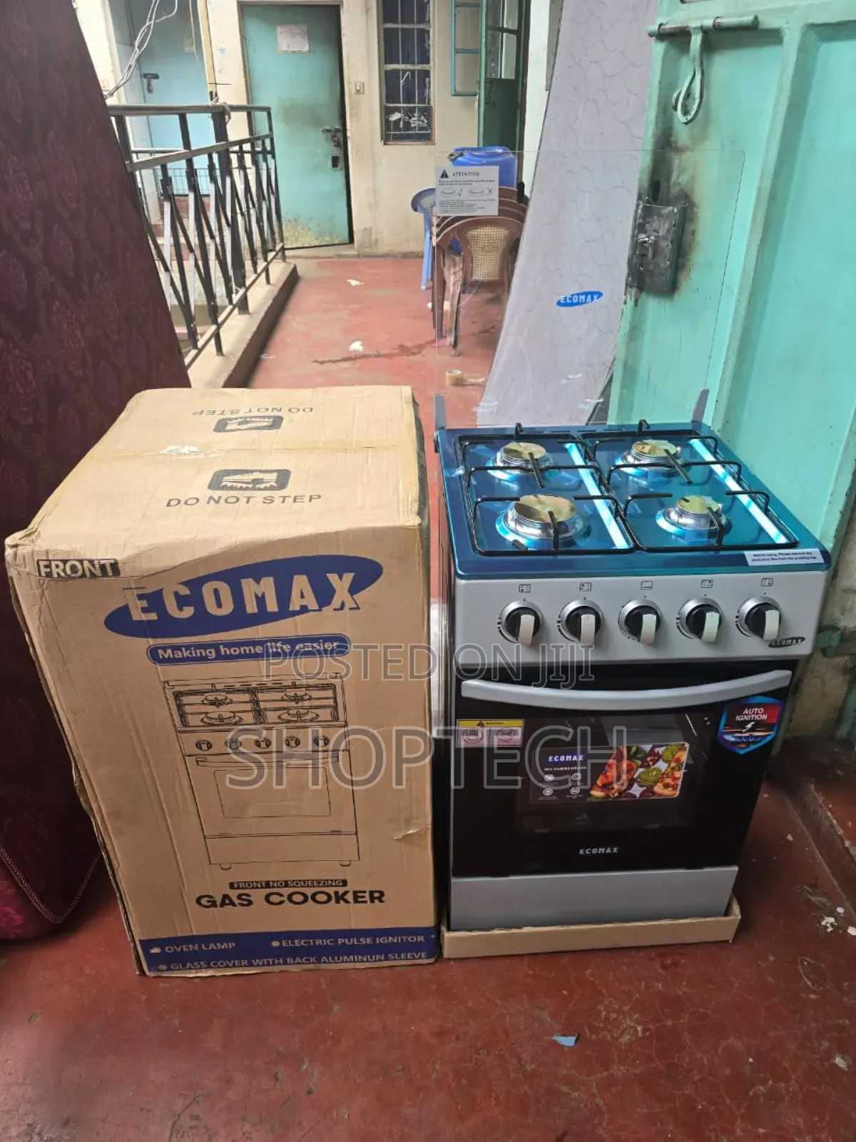50*55 Ecomax Full Gas Standing Cooker With Gas Oven,
