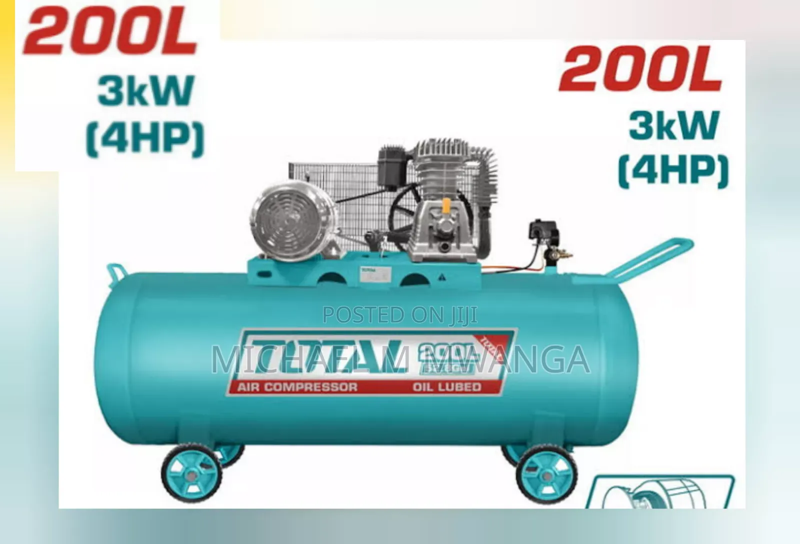 Safety Total 200l Air Compressor