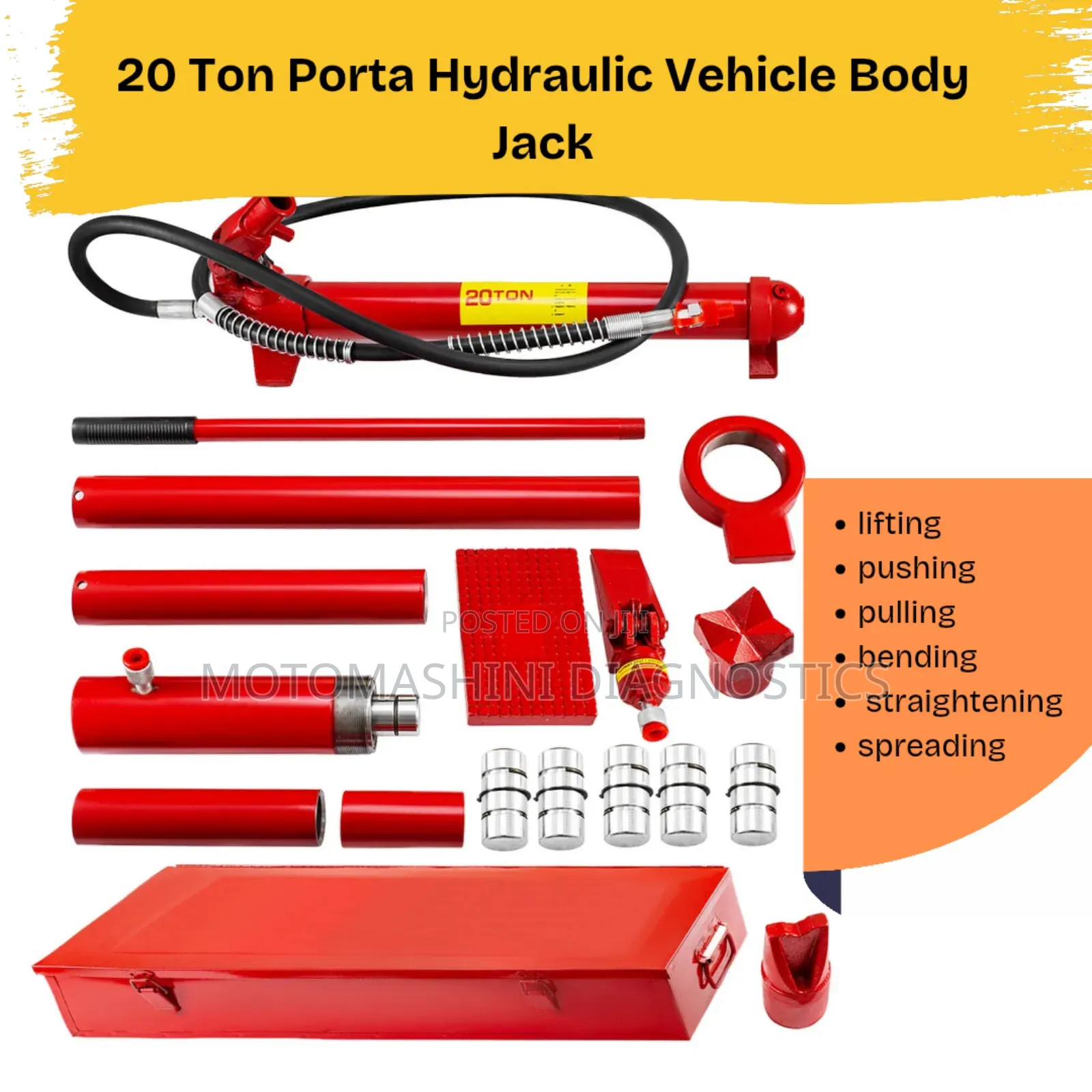 20 Ton Porta Hydraulic Vehicle Body Jack
