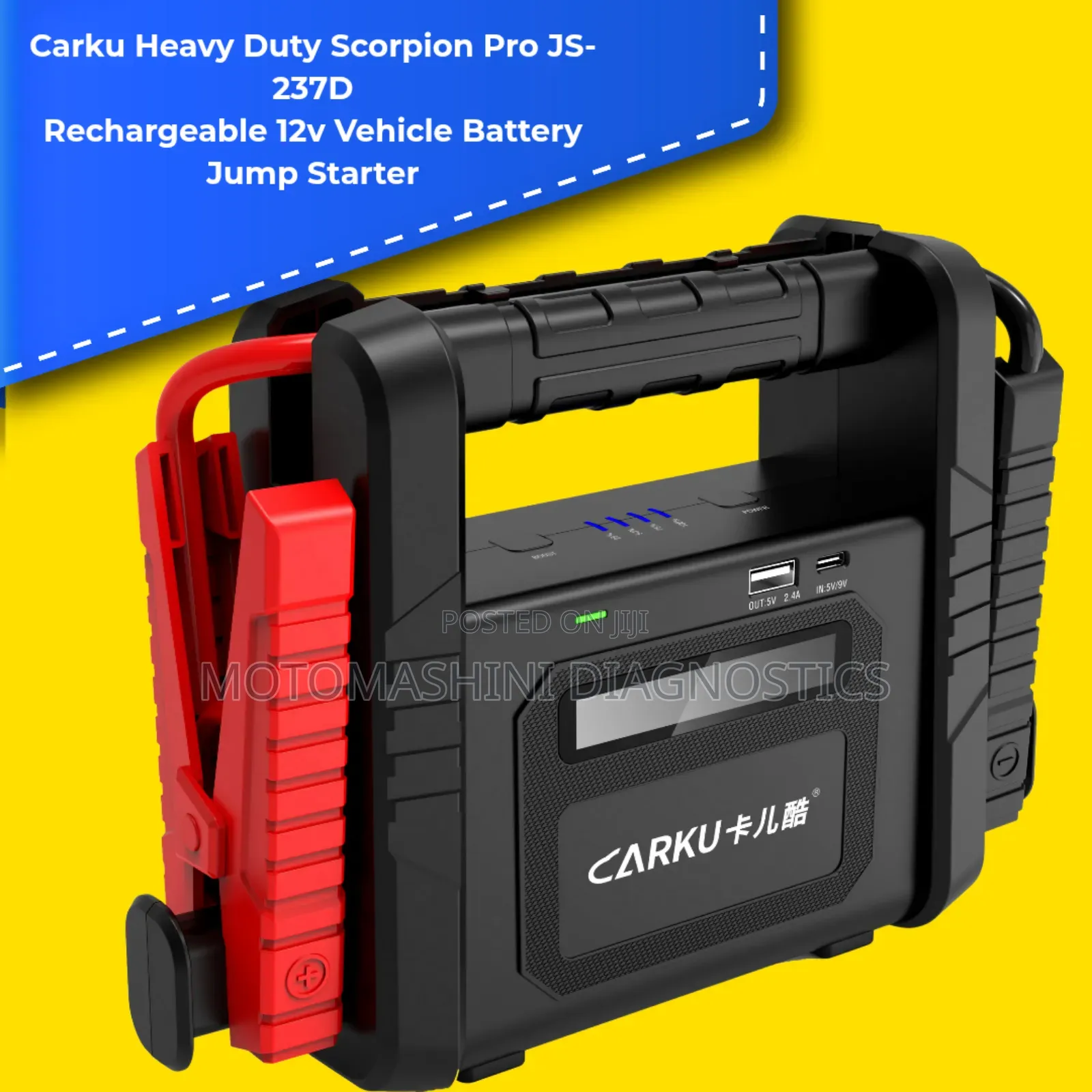 Carku Heavy Duty Pro Rechargeable 12v Vehicle Battery Jump Starter