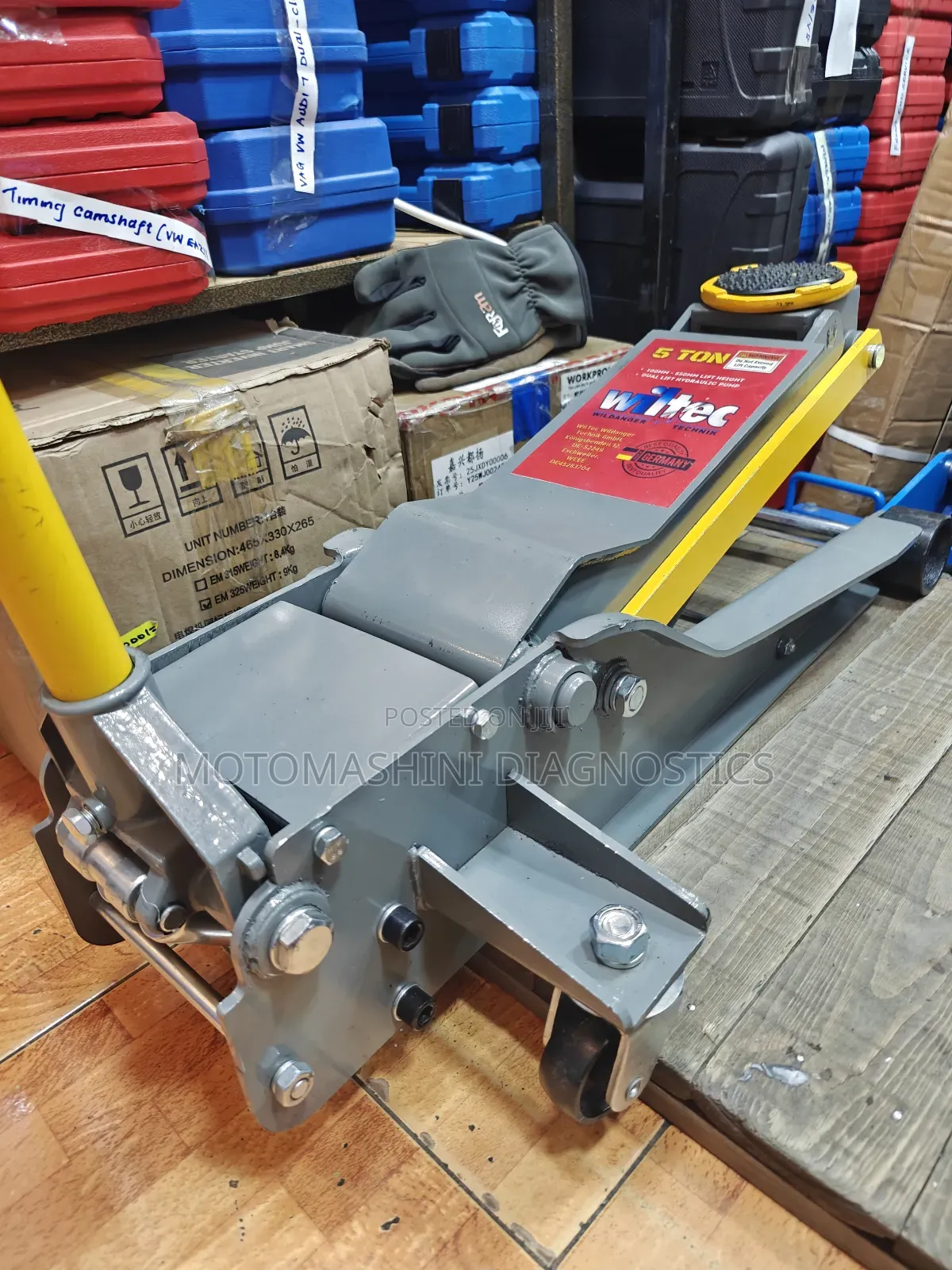 5 Ton Dual Pumps Lift Low Profile Vehicle Trolley Floor Jack