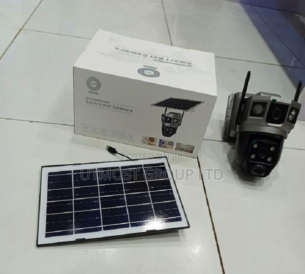 Smart, Wireless 4g Solar Security Camera With Sim Slot Dual Lens - main view