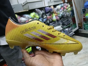 Golden Football Shoes for Children