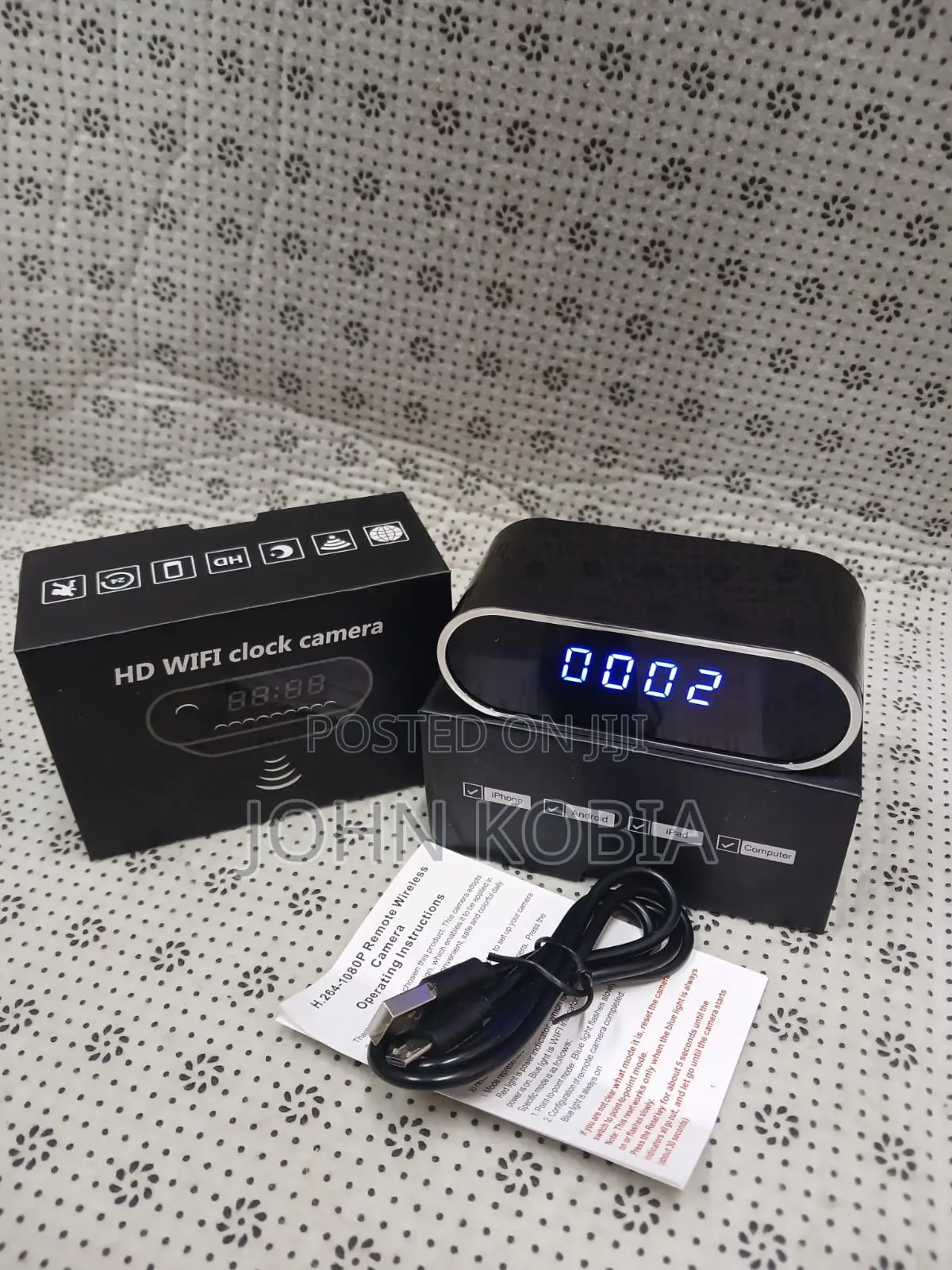 Hd Wifi Clock Camera - Hidden Surveillance Device