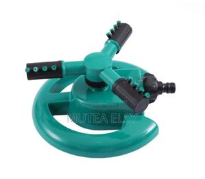 Green 3 Arm Garden Sprinkler - main view