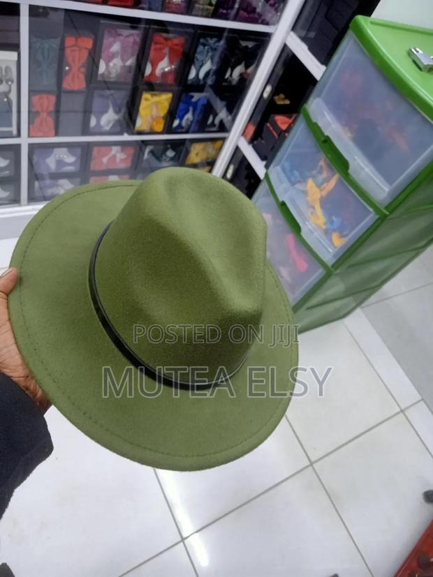 Sea Green Fedora Hats - thumbnail 3