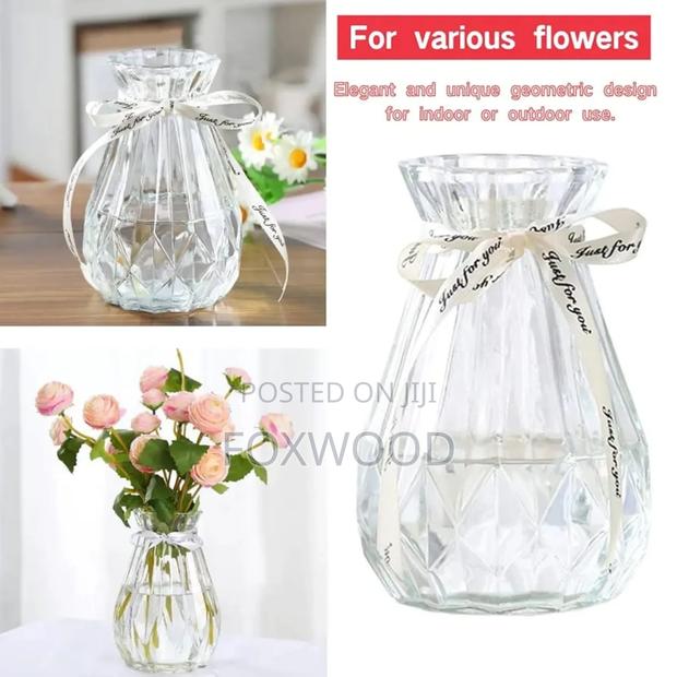 Diamond Vase Clear 18cm - thumbnail 3