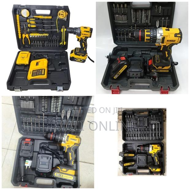 Dewalt 88v Cordless Electric Hammer Drill Set With 47pc Tool Kit